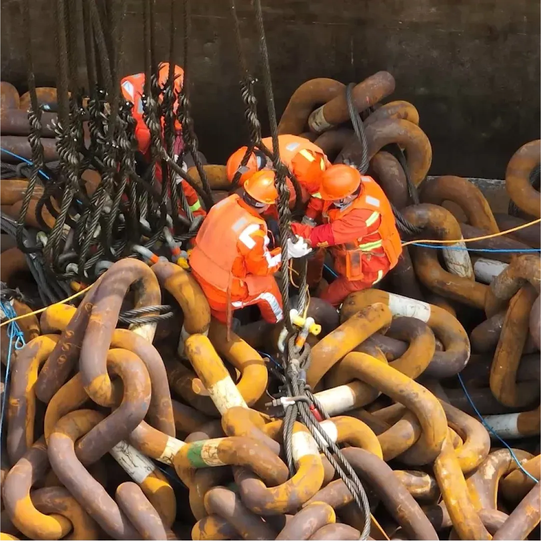 Chain hooking operation