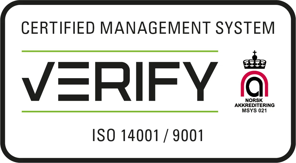 ISO 14001 and ISO 9001 certification